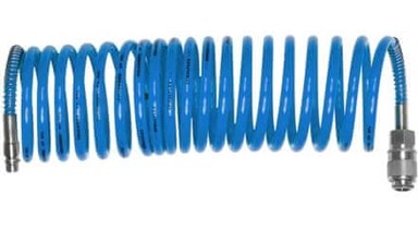 EXTOL CRAFT Zračno crijevo 99322, spiralno, brze spojnice, 1/4", 6 mm, 5 m